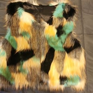 Faux fur vest